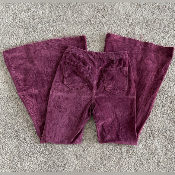 We The Free Float On Flare Velvet Pants Bell Bottoms - Picture 2 of 4